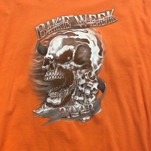 HARLEY DAVIDSON  Vintage 2008 Bike Week  Tee Shirt both side Graphics  XL